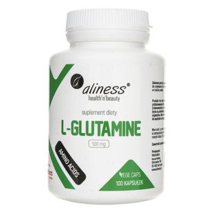 Aliness L-Glutamine 500 mg - 100 kapsułek