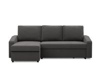 Narożnik uniwersalny, BLOM, Mikrofaza, 231x140x85 cm, szary | TYLETEGOTU