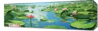 Obraz 60x20cm Sielankowy Staw Lilii