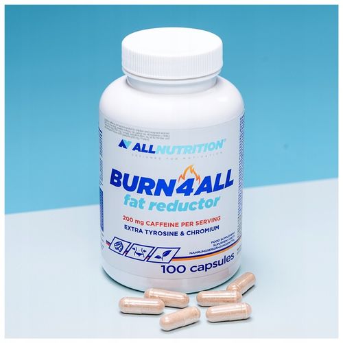 ALLNUTRITION BURN4ALL SPALACZ TŁUSZCZU 100 KAP ODCHUDZANIE REDUKCJA ENERGIA na Arena.pl