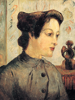Reprodukcja obrazu The woman with the hair knots - Paul Gauguin Rozmiar - 80x60