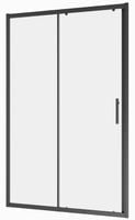 Drzwi prysznicowe do wnęki rozsuwane  jednoskrzydłowe 150x195 czarne