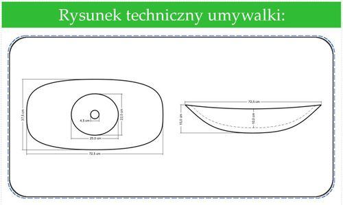 Umywalka Ceramiczna Royal 70 na Arena.pl