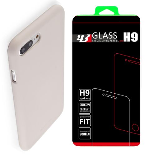 SOFT MERCURY Apple iPhone 7/8 Plus - BEIGE STONE +szkło na Arena.pl