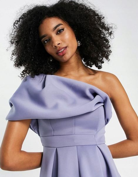 ASYMETRYCZNA MIDI SUKIENKA PIANKA R97 XXJ__M zdjęcie 3