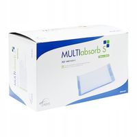 MULTIabsorb S OPATRUNEK KOMPRES WYSOKOCHŁONNY JAŁOWY ZARYS 10x20 cm 25 szt.