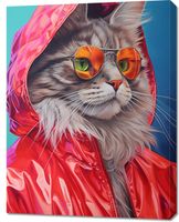 Obraz 70x90cm Kot w Stylu