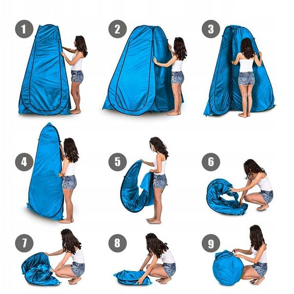 TOALETA TURYSTYCZNA PRYSZNIC WC NAMIOT ZESTAW XXL PRZENOŚNA KEMPING BIWAK zdjęcie 16