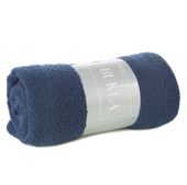 Miękki koc barankowy BUKLA 170X210 granatowy