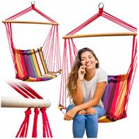 KRZESŁO WISZĄCE HAMAK BUJAK HUŚTAWKA FOTEL PODWIESZANY OGRODOWY KOKON MOCNY