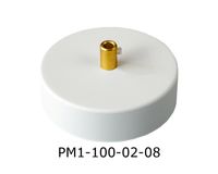 Podsufitka Biała 1 otwór 100mm + mosiądz