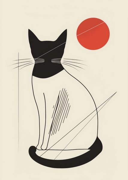 Plakat 67,5x95cm Czerwony Krąg zdjęcie 1