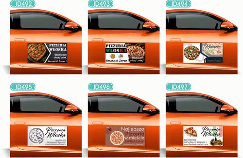 Magnes na samochód auto reklama magnetyczna 60x30 cm klinika weterynaryjna na Arena.pl