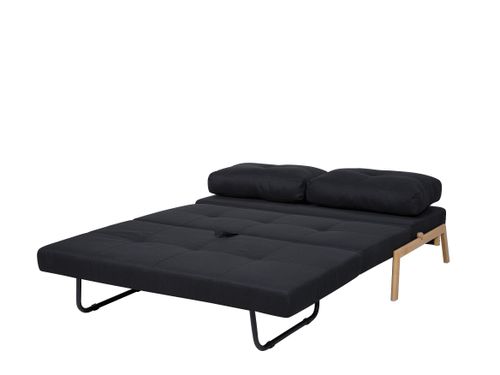 Sofa rozkładana czarna EDLAND na Arena.pl