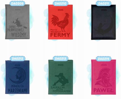 duży Kalendarz A4 2026 TERMINARZ dzienny z grawerem MOJE PLANY na Arena.pl