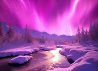 Plakat 55x40cm Aurora Nad Niebiem