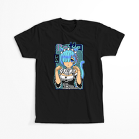 Koszulka Czarna Re:Zero - WYBIERZ KOLOR KOSZULKI I FASON Męska L