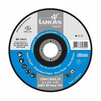 tarcza do cięcia metalu 230 x 1,9mm inox lukas