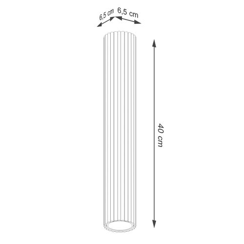 Plafon KARBON 40 złoty na Arena.pl