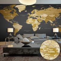 Fototapeta XXL - Mapa świata: Nowoczesna geografia II 500x280