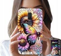ETUI DO HUAWEI MATE 10 LITE - SŁONECZNIK Z MOTYLKIEM, OBUDOWA + FOLIA