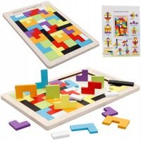 puzzle drewniane tetris zkb-815