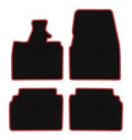 Dywaniki welurowe CARLUX-RED do BMW i3 L01 2013- czarne/czerwone