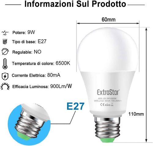 Żarówka z Czujnikiem zmierzchu LED E27 9W 2szt na Arena.pl