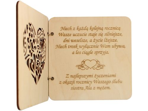 Prezent na ROCZNICĘ ślubu kartka na 7 20 25 30 40 50 60 rocznicę na Arena.pl