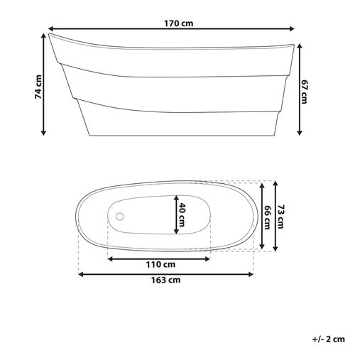Wanna wolnostojąca biała BUENAVISTA na Arena.pl