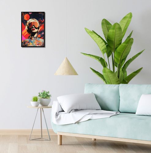 Plakat 30x45cm Retrofuturystyczna Muza na Arena.pl