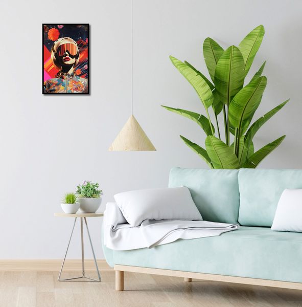 Plakat 30x45cm Retrofuturystyczna Muza zdjęcie 4