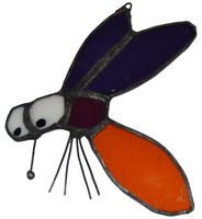 Komar owad szkło witrażowe zawieszka dekoracja prezent