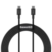kabel usb-c do usb-c baseus superior series, 100w, 2m (czarny)