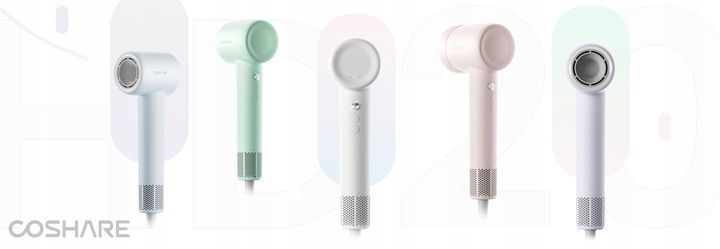 Mocna Suszarka do Włosów COSHARE EssenceRing SuperFlowSE Jonizacja 1300W zdjęcie 6