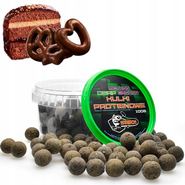 KULKI PROTEINOWE MARGROM 16mm 100g PIERNIK zdjęcie 1