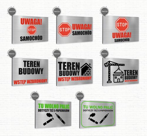 Tabliczka informacyjna znak dibond nadruk uv 20x15 WARSZTAT + TWOJE IMIĘ na Arena.pl