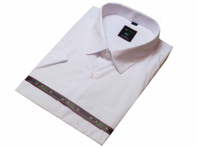 BIAŁA koszula męska z krótkim rękawem duże rozmiary 48/49 - 4XL zdjęcie 3