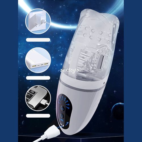 Masturbator Sex Maszyna Dla Mężczyzn, Ruchome Usta Z Wibratorem na Arena.pl