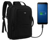 plecak podróżny z miejscem na laptopa i portem usb - peterson