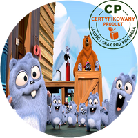 Opłatek na tort Grizzy i Lemingi