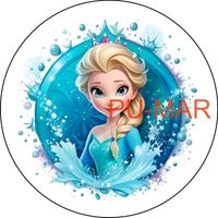 Opłatek na tort KRAINA LODU FROZEN Elsa Anna Postać Bajka Tekst Gratis