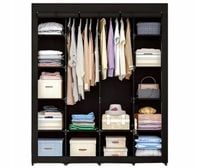 SZAFA TEKSTYLNA MATERIAŁOWA XXL REGAŁ NA BUTY ORGANIZER GARDEROBA