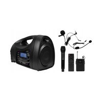 Przenośny zestaw nagłośnieniowy MusicMate Gallard 125 W czarny Bluetooth FM