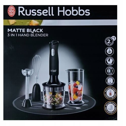 Blender mikser ręczny czarny Russell Hobbs 3w1 24702 na Arena.pl