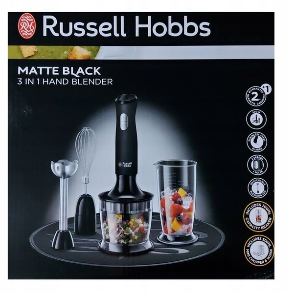 Blender mikser ręczny czarny Russell Hobbs 3w1 24702 zdjęcie 2