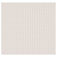 Koc obciążeniowy, kremowy, 220x235 cm, 11 kg, tkanina