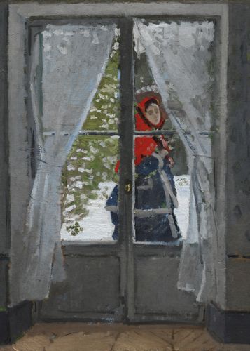 Plakat 50x70cm The Red Kerchief, Monet Vintage do Salonu na Arena.pl