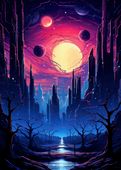 Plakat 25x35cm Gwieździste Miasto
