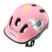 Kask Rowerowy Regulowany Lama Dziecięcy Wentylowany METEOR 44-48 cm